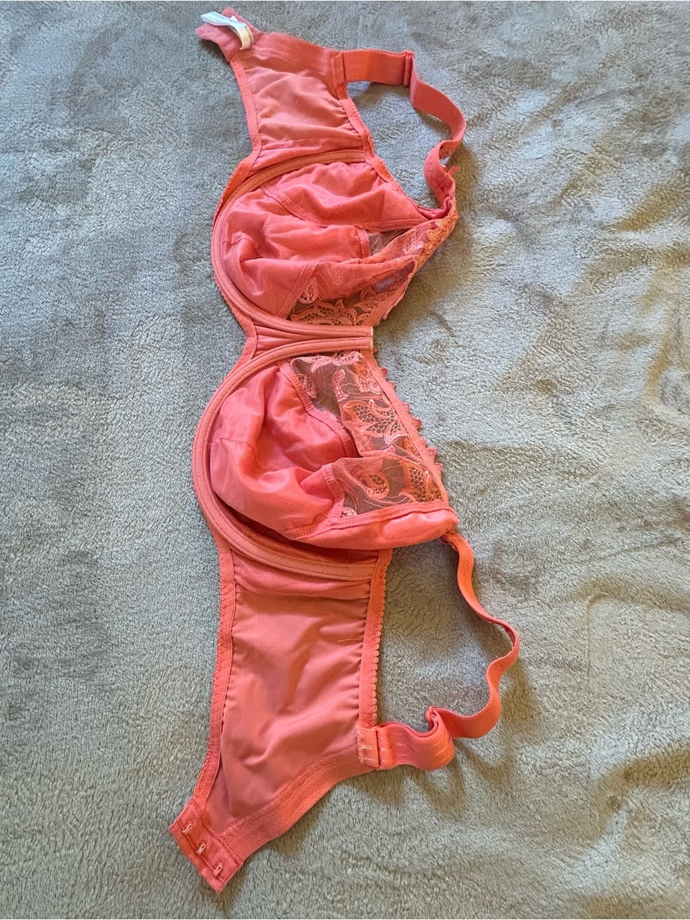 NWOT Prima Donna Deauville precious peach Coral Lace Underwire Bra G42 EU 95 - Picture 3 of 14